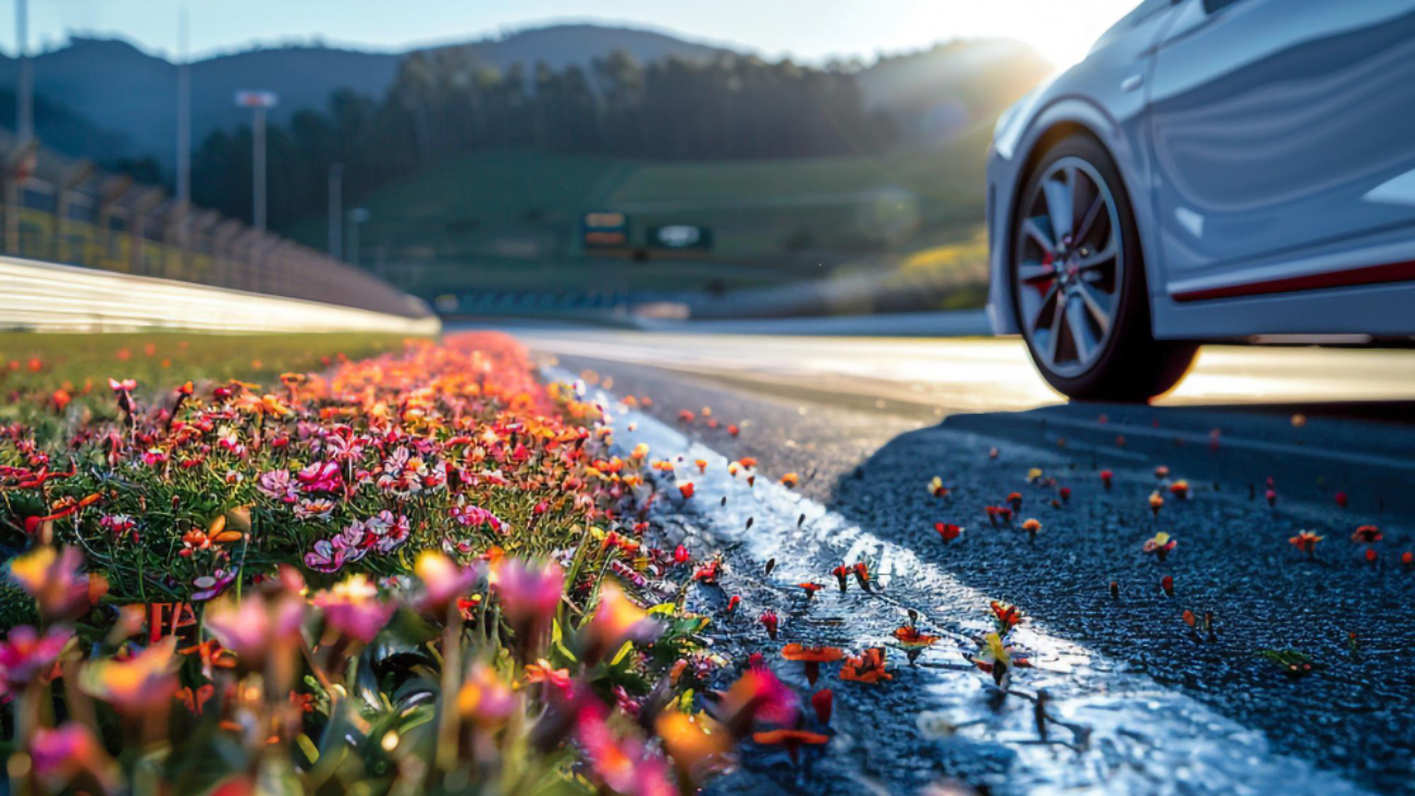 Vehículo en revisión mecánica durante mantenimiento de primavera en taller.